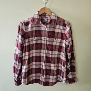 Carhartt Red and White Plaid Button Down Shirt